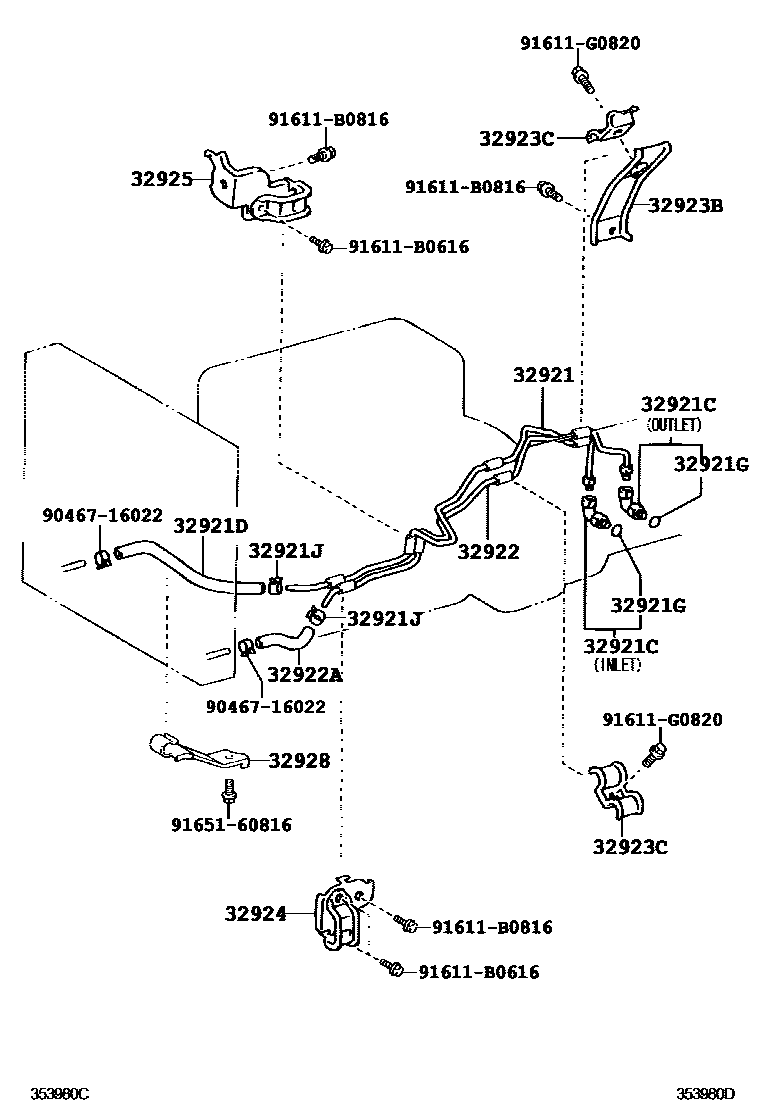 3514 — OIL COOLER & TUBE (ATM)