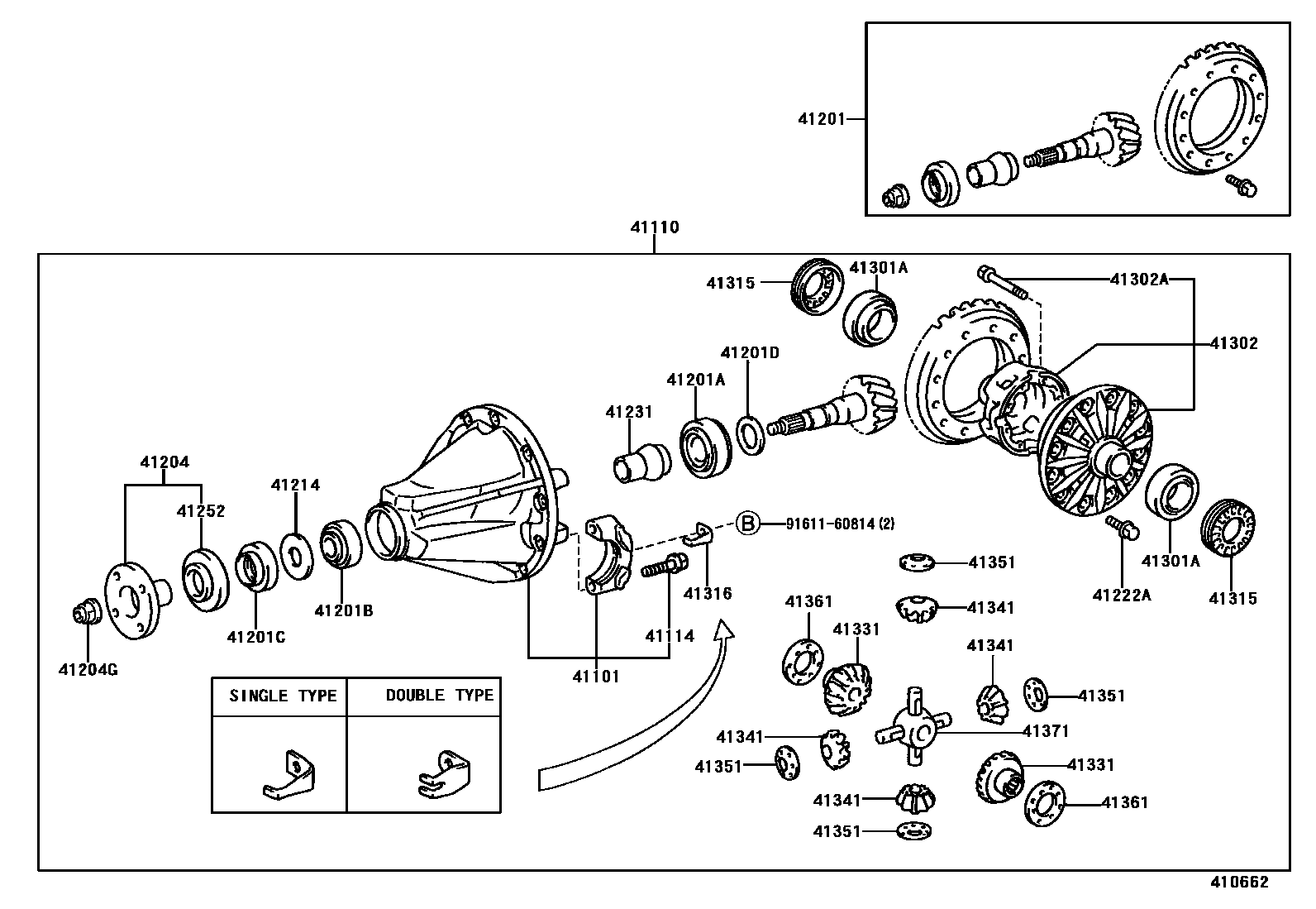 4101 — REAR AXLE HOUSING & DIFFERENTIAL