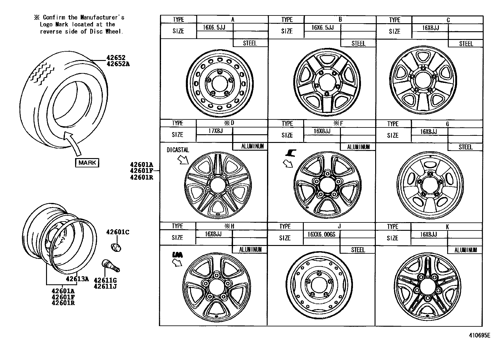 4103 — DISC WHEEL & WHEEL CAP
