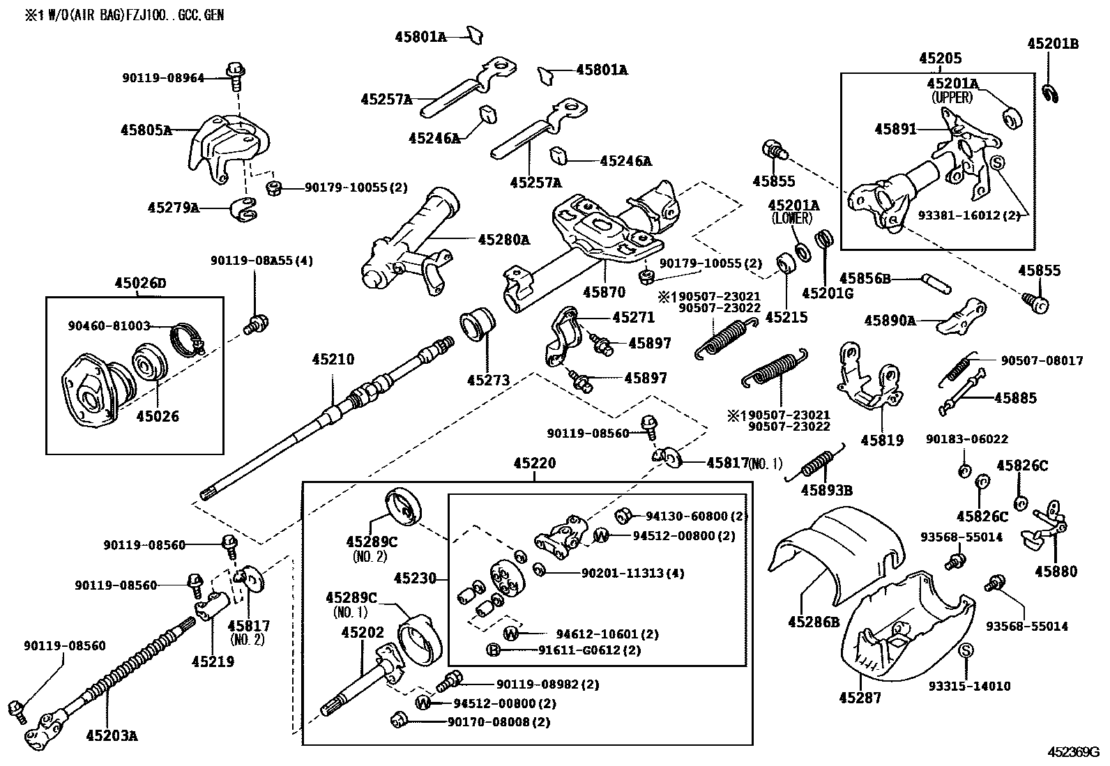4501 — STEERING COLUMN & SHAFT