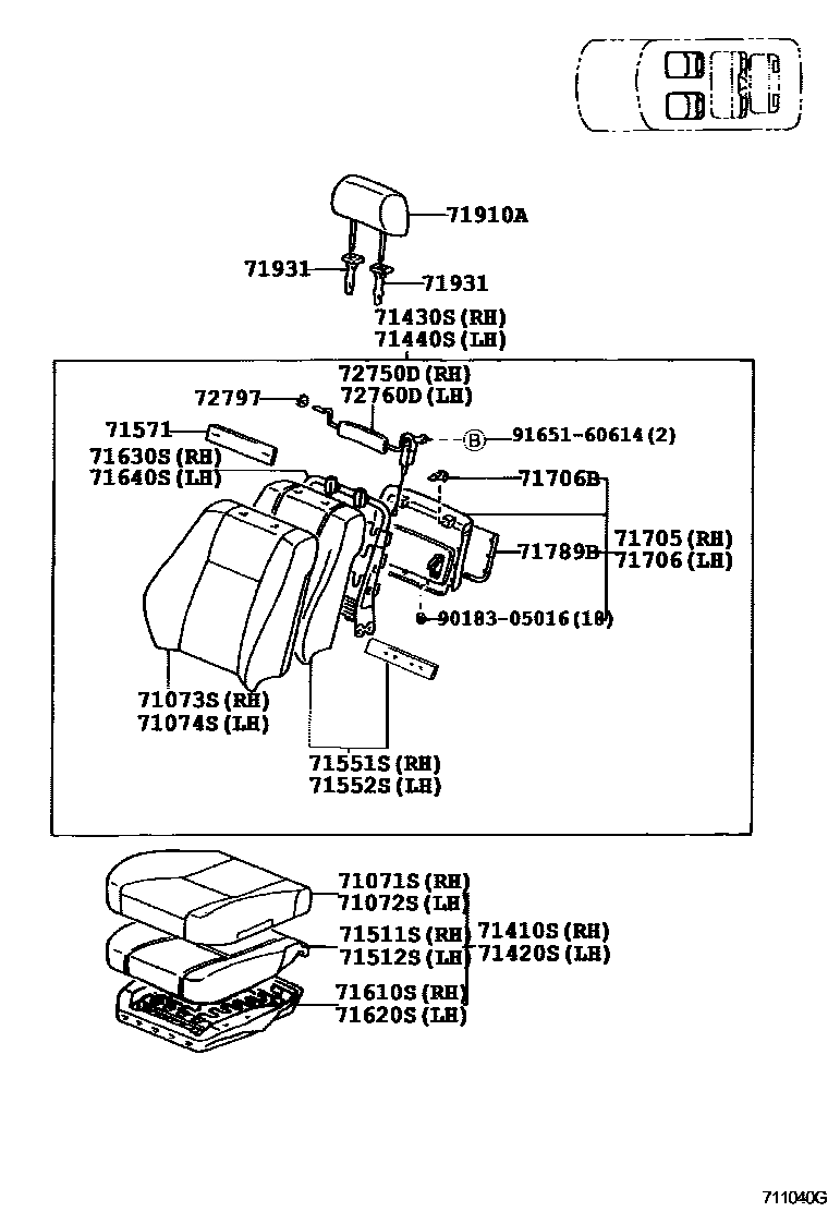 7151 — SEAT & SEAT TRACK
