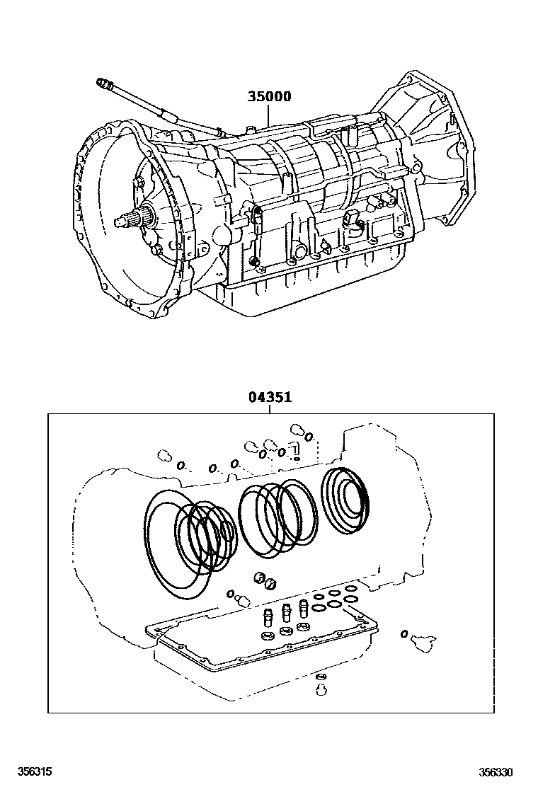3501 — TRANSAXLE OR TRANSMISSION ASSY & GASKET KIT (ATM)