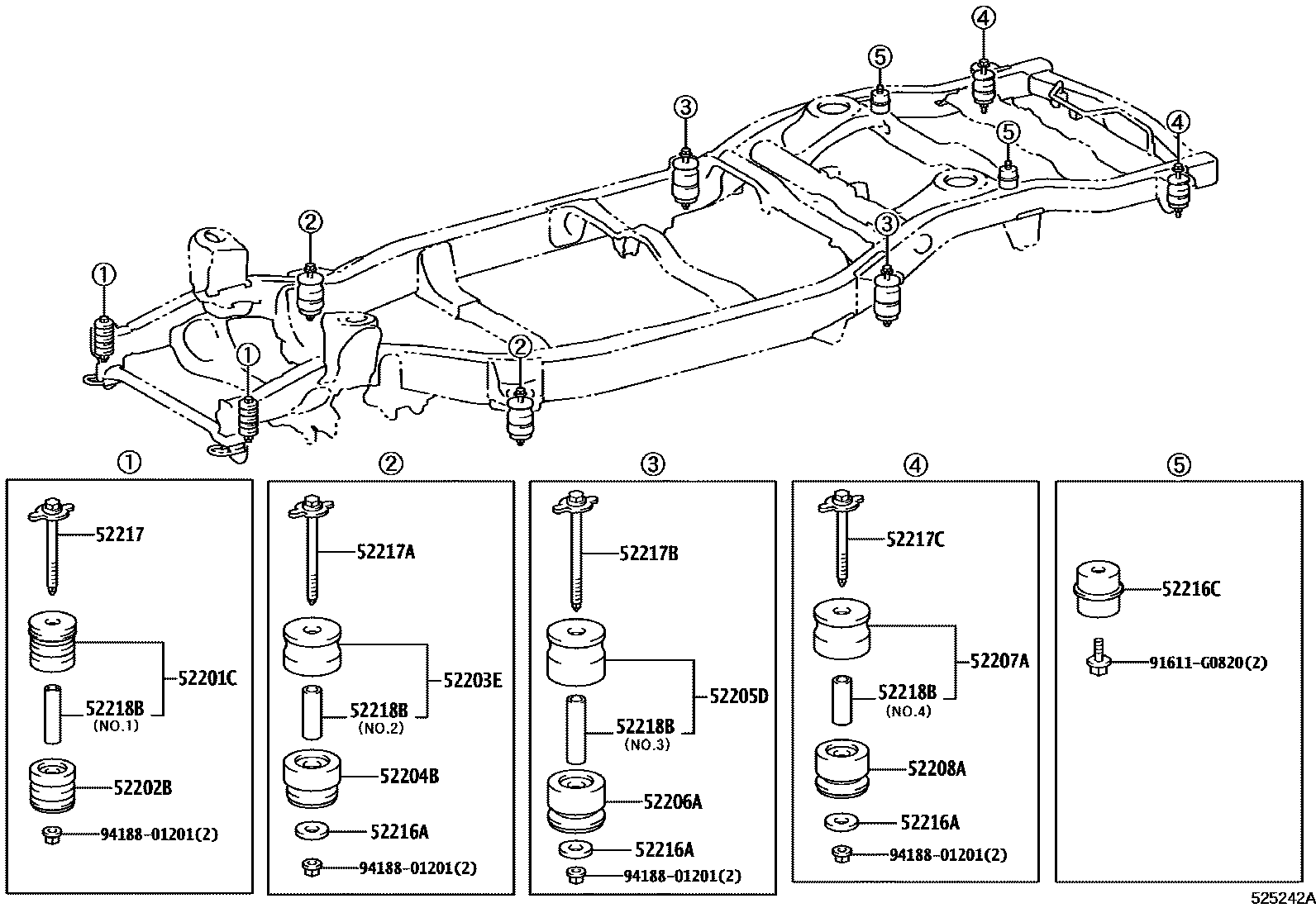 5251 — CAB MOUNTING & BODY MOUNTING