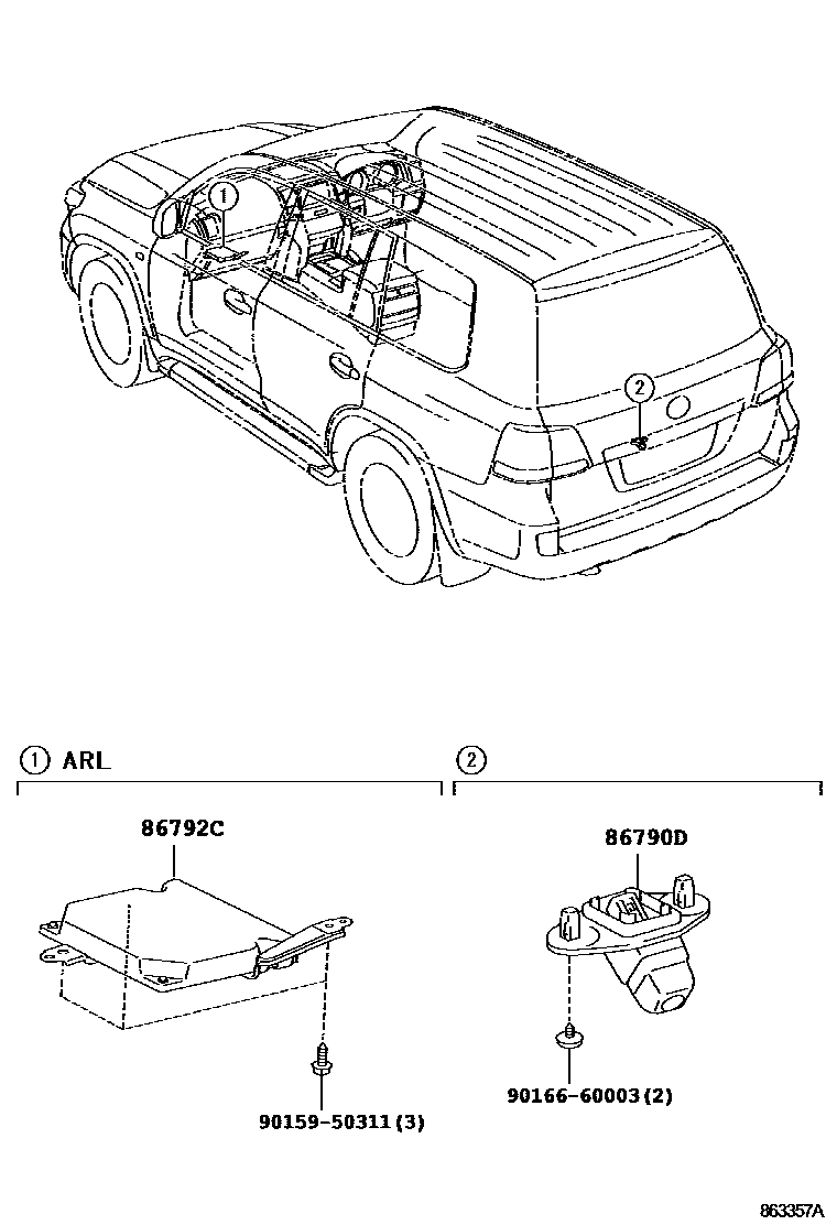 8606 — CAMERA & REAR MONITOR DISPLAY
