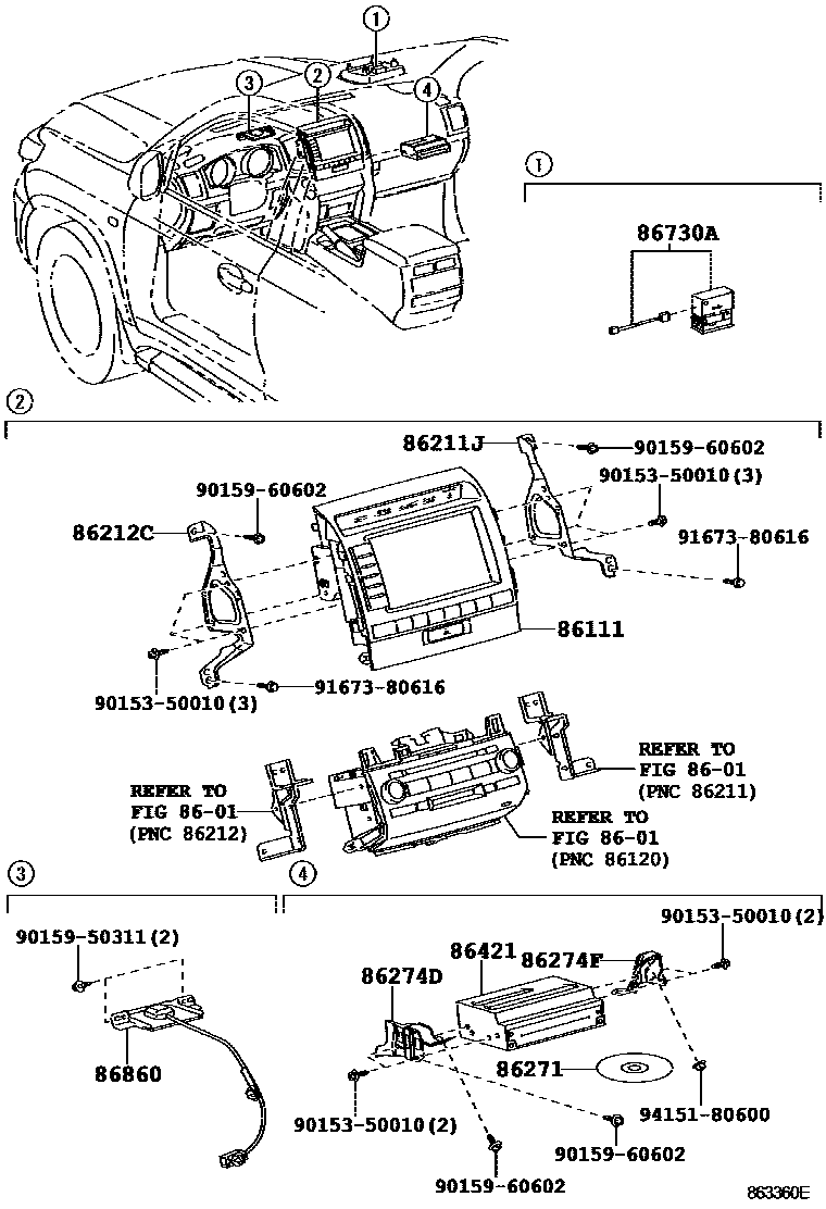 8603 — NAVIGATION & FRONT MONITOR DISPLAY