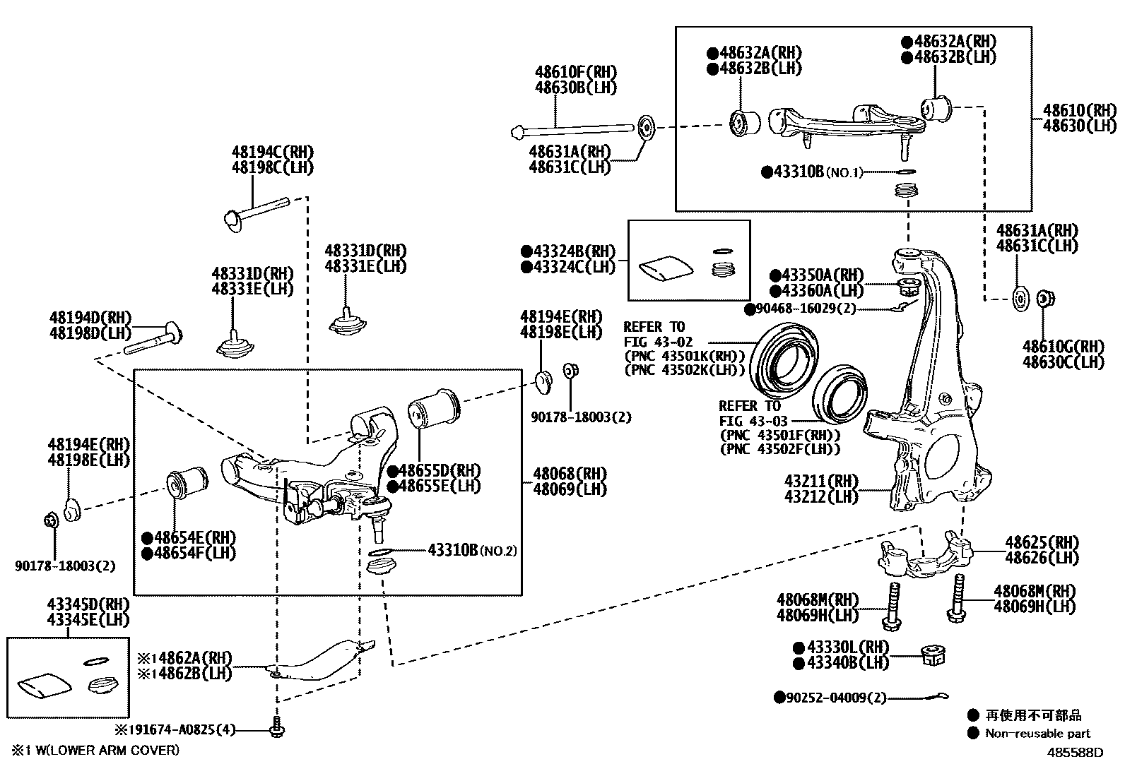 4802 — FRONT AXLE ARM & STEERING KNUCKLE