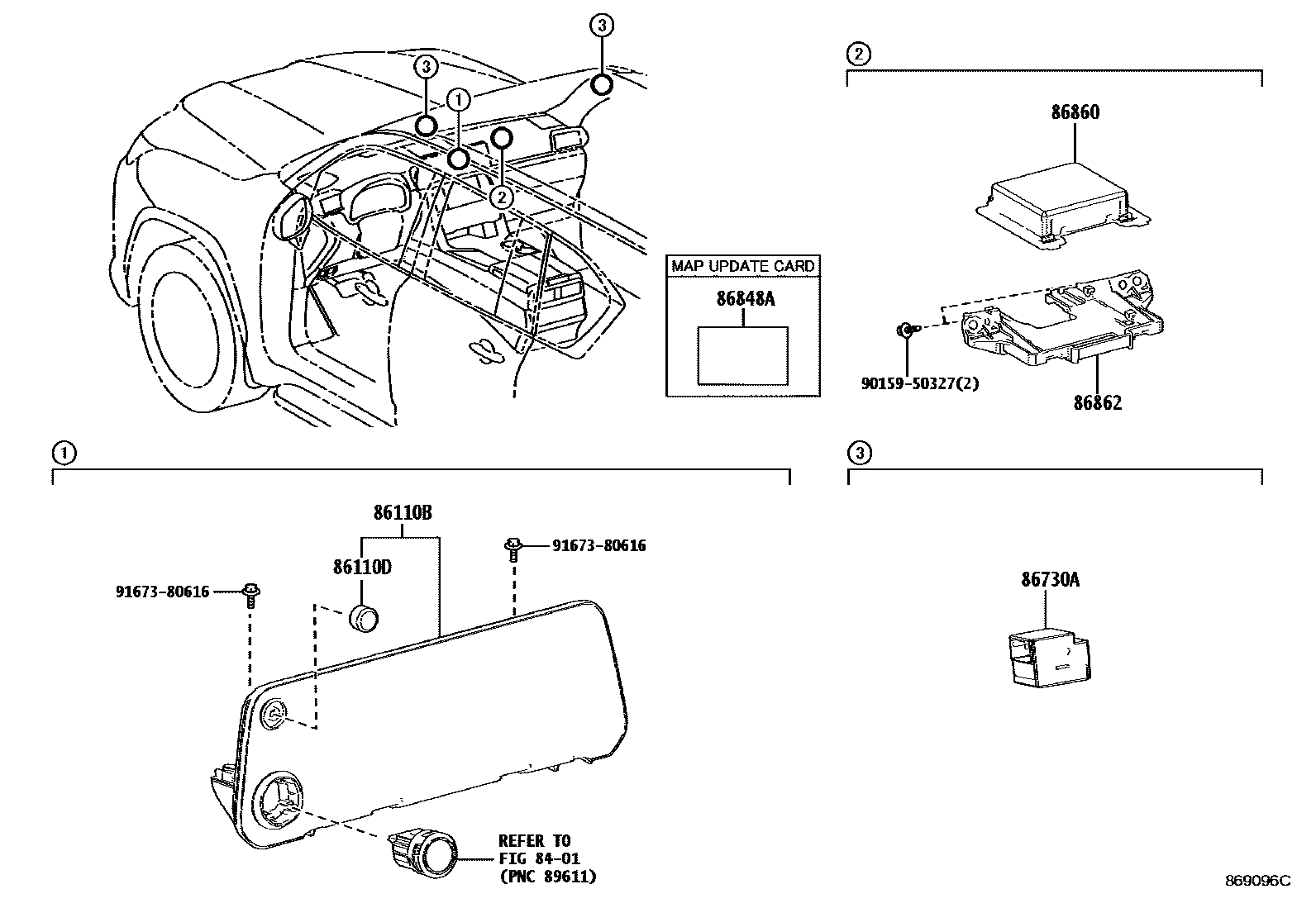 8603 — NAVIGATION & FRONT MONITOR DISPLAY
