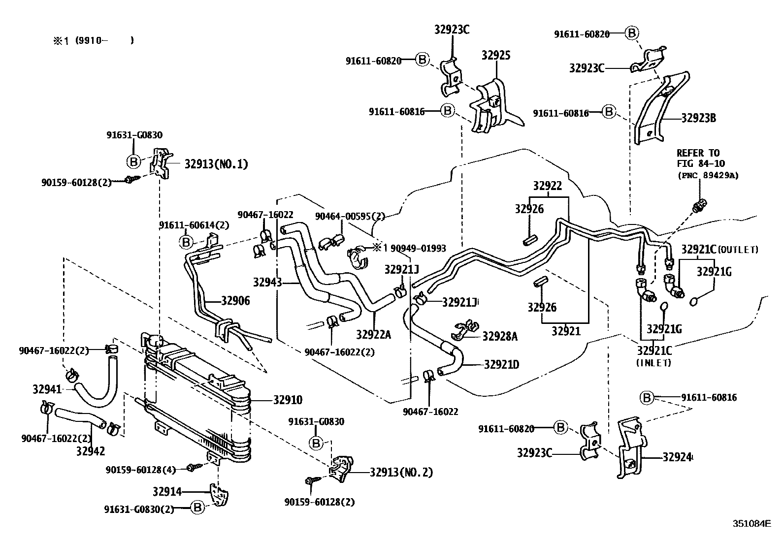3514 — OIL COOLER & TUBE (ATM)