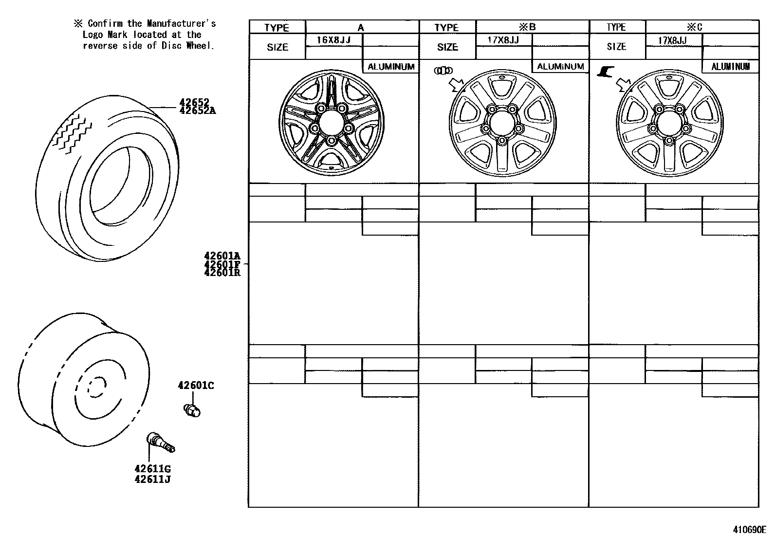 4103 — DISC WHEEL & WHEEL CAP