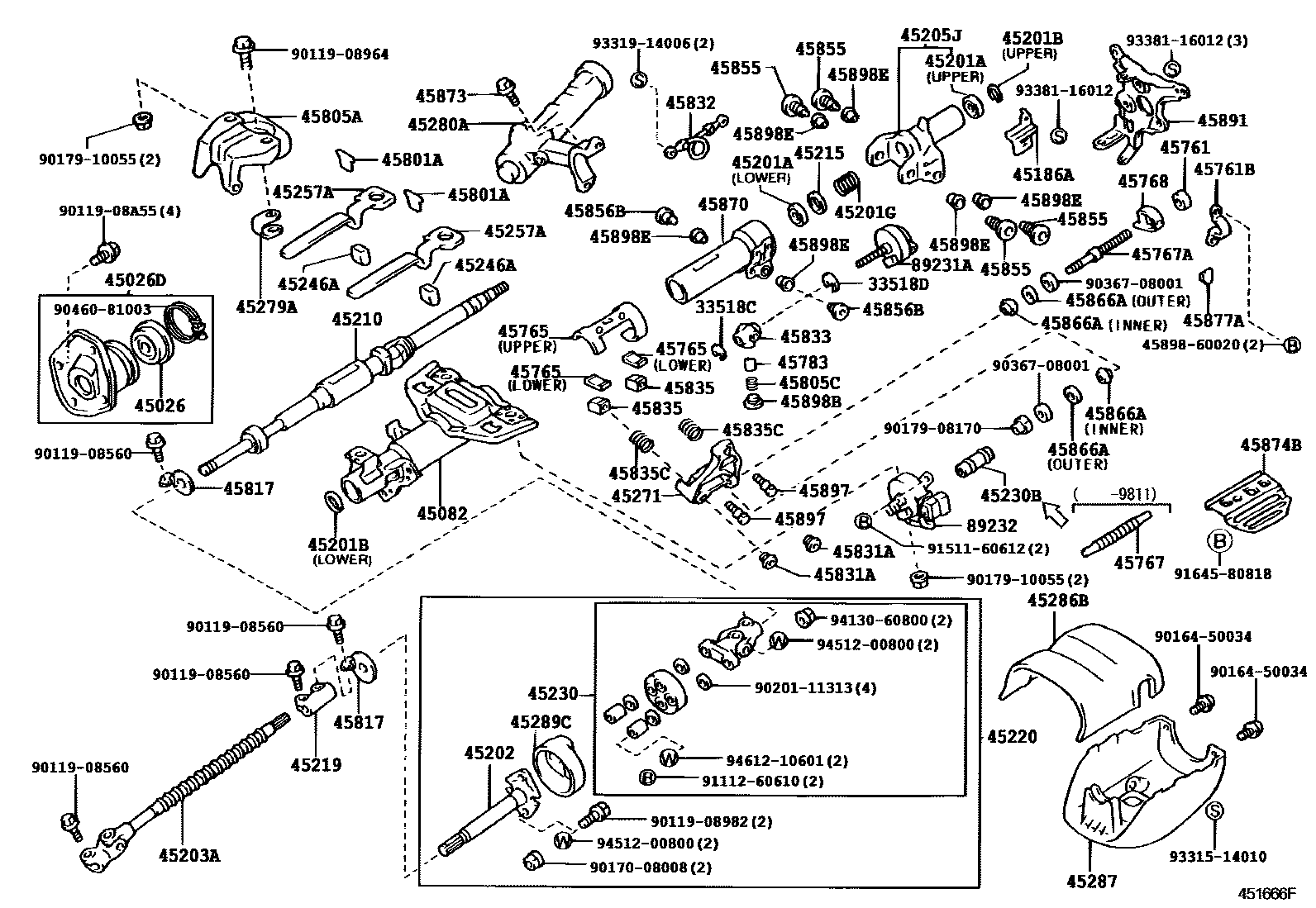4501 — STEERING COLUMN & SHAFT