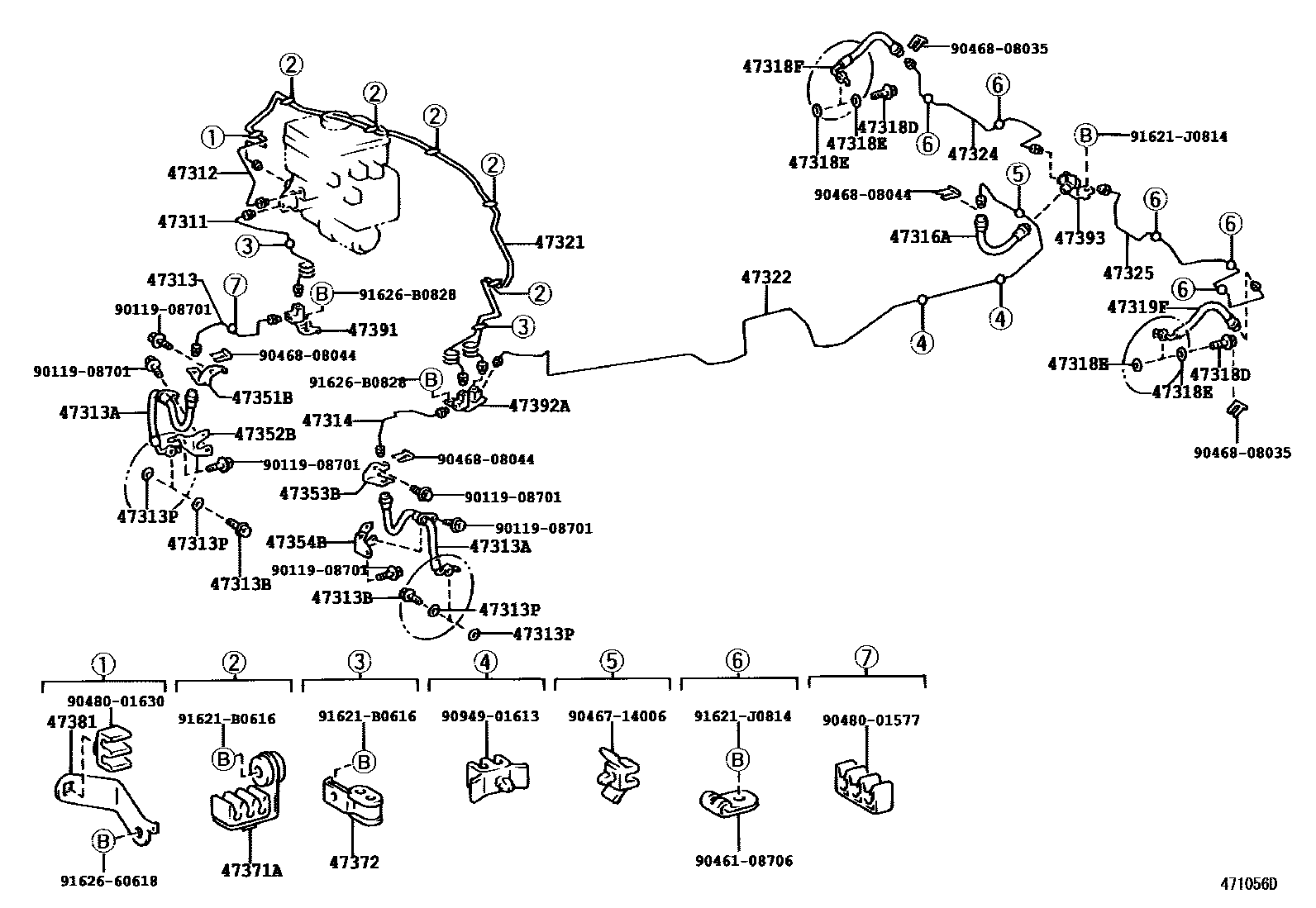 4708 — BRAKE TUBE & CLAMP