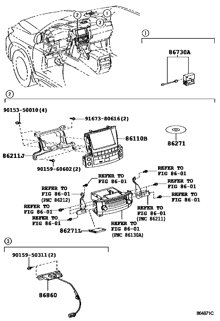 8603 — NAVIGATION & FRONT MONITOR DISPLAY