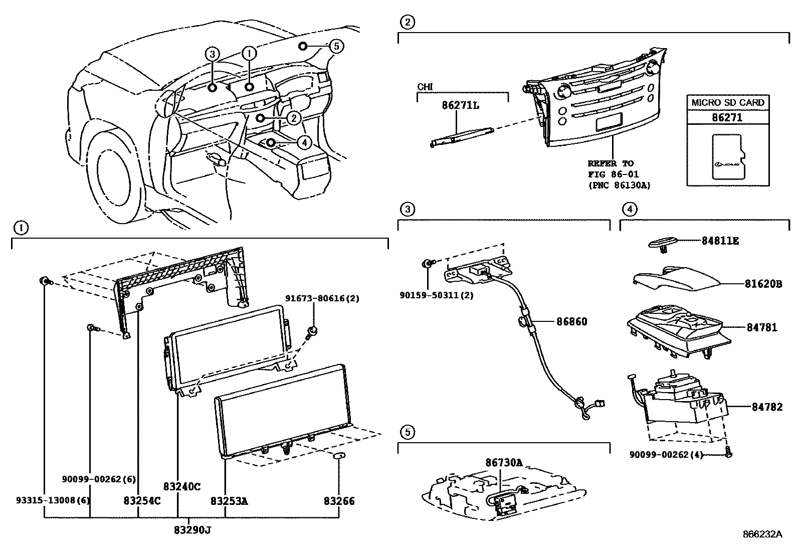 8603 — NAVIGATION & FRONT MONITOR DISPLAY