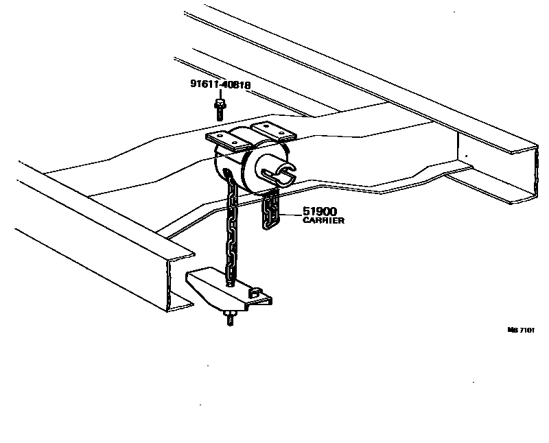 5153 — SPARE WHEEL CARRIER