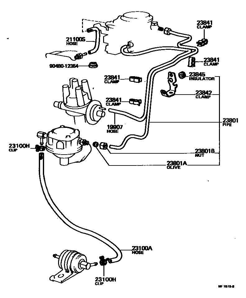 2101 — FUEL PIPE & CLAMP