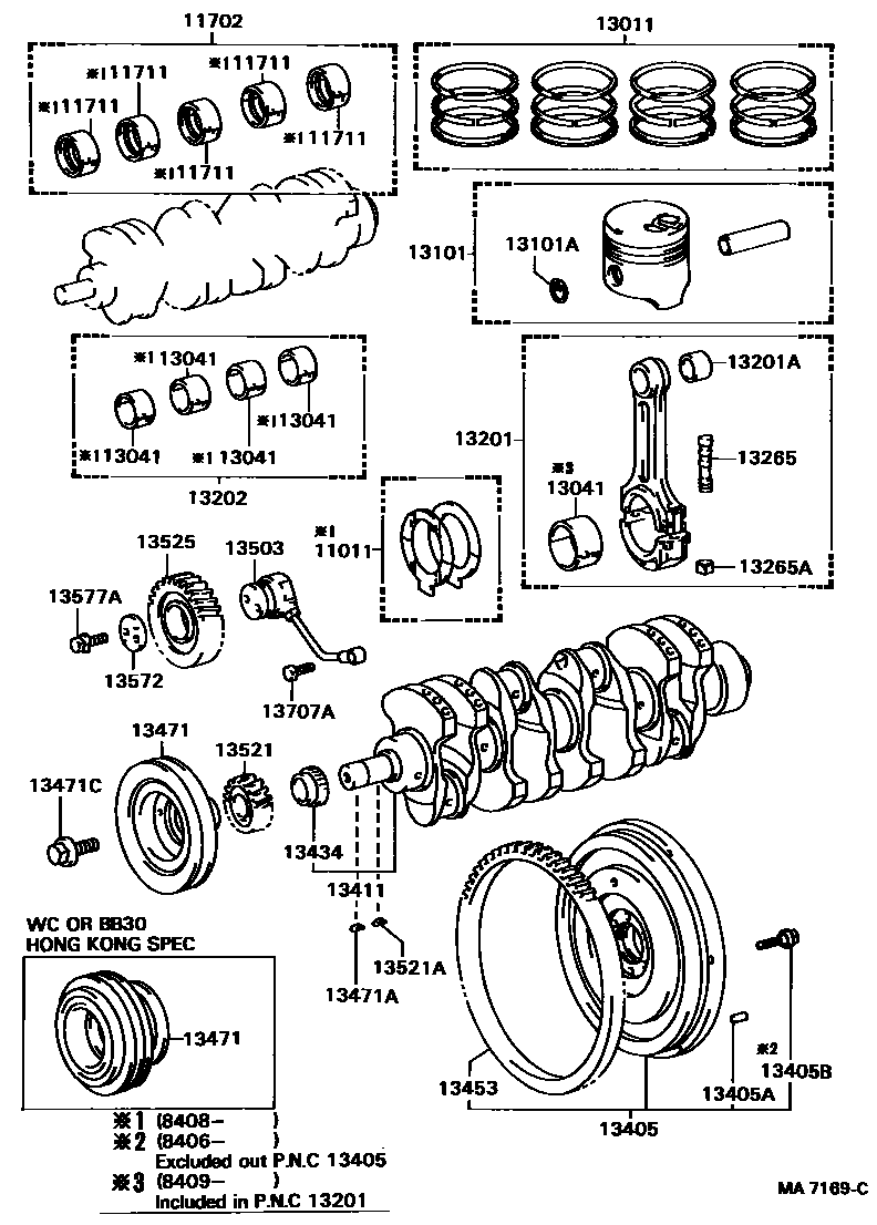 1301 — CRANKSHAFT & PISTON