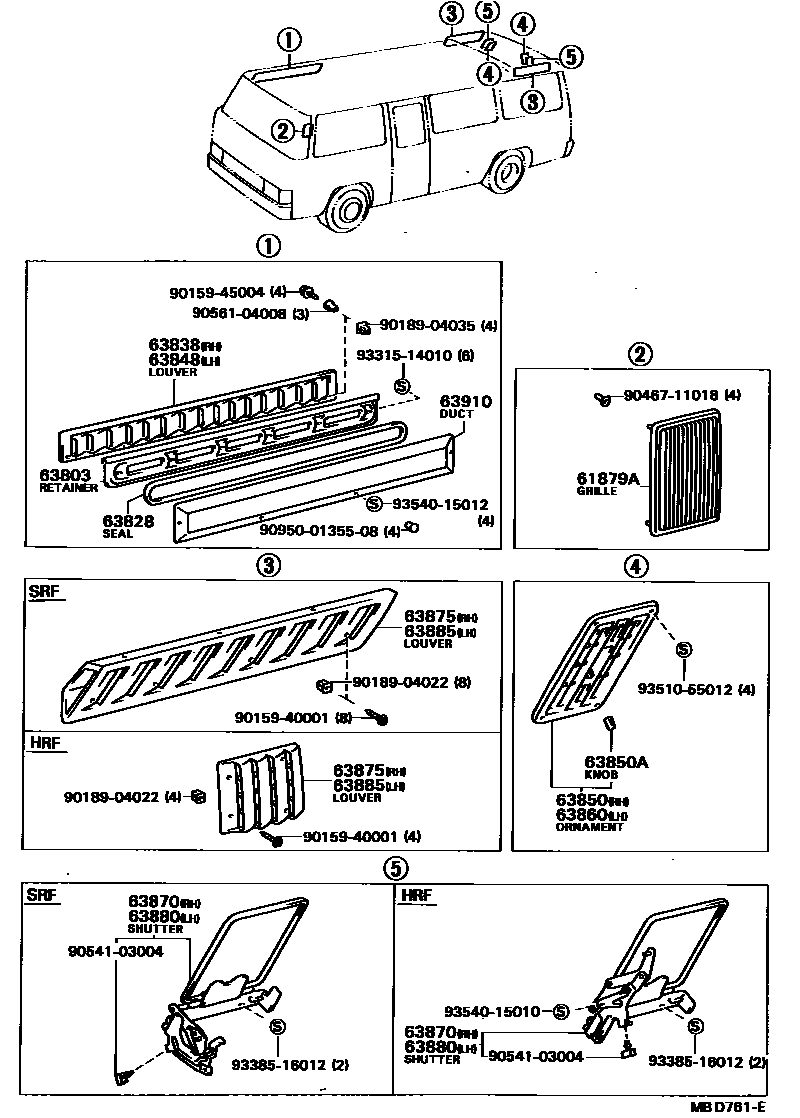 6155 — REAR VENTILATOR & ROOF VENTILATOR