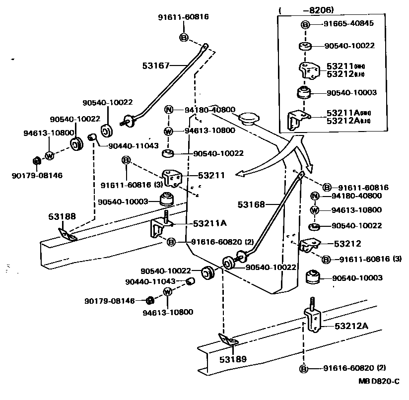 5352 — RADIATOR SUPPORT & WIND GUIDE
