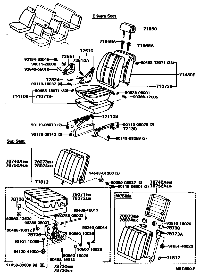 7151 — SEAT & SEAT TRACK