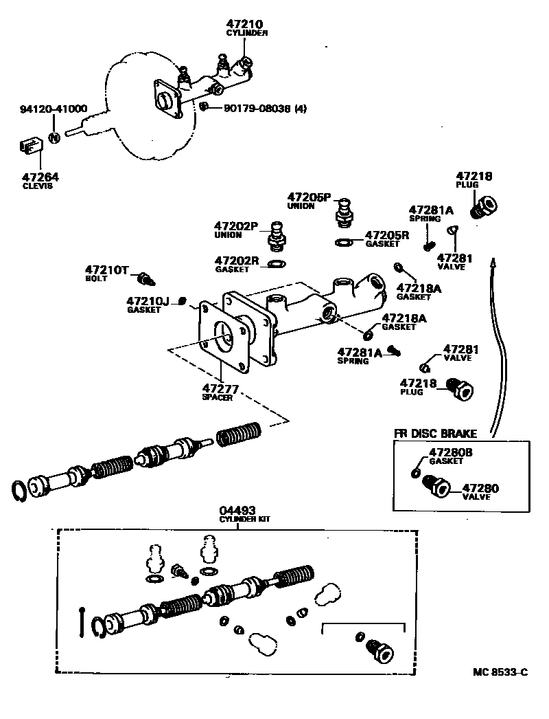 4702 — BRAKE MASTER CYLINDER