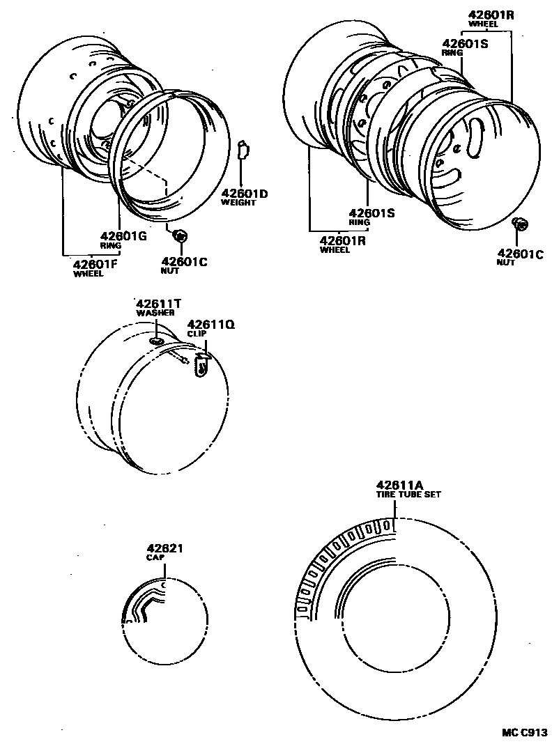 4103 — DISC WHEEL & WHEEL CAP