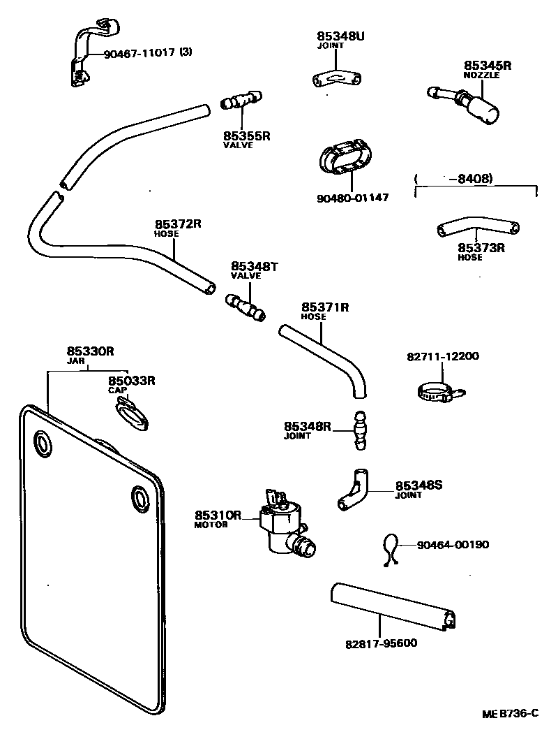 8504 — REAR WASHER