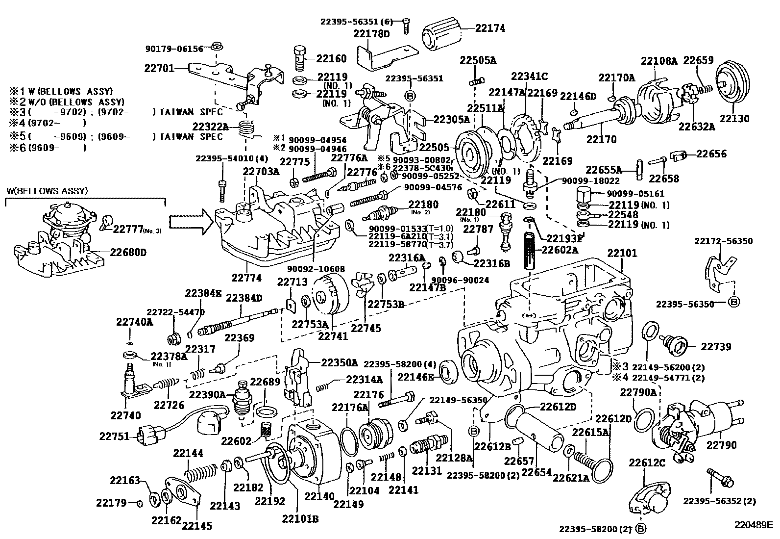 2203 — INJECTION PUMP BODY