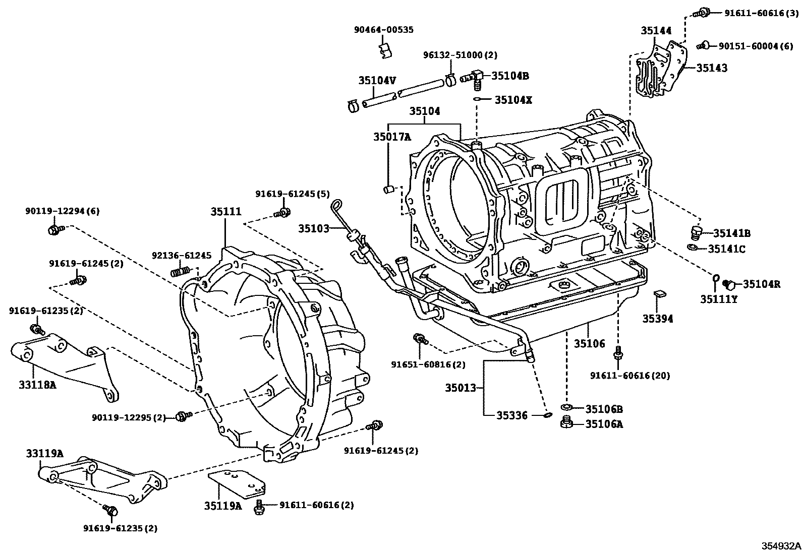 3503 — TRANSMISSION CASE & OIL PAN (ATM)