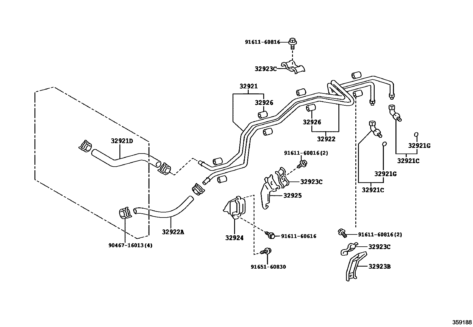 3514 — OIL COOLER & TUBE (ATM)