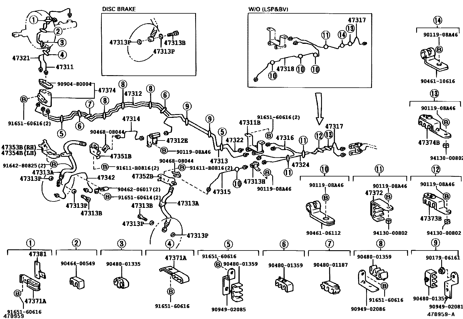 4708 — BRAKE TUBE & CLAMP