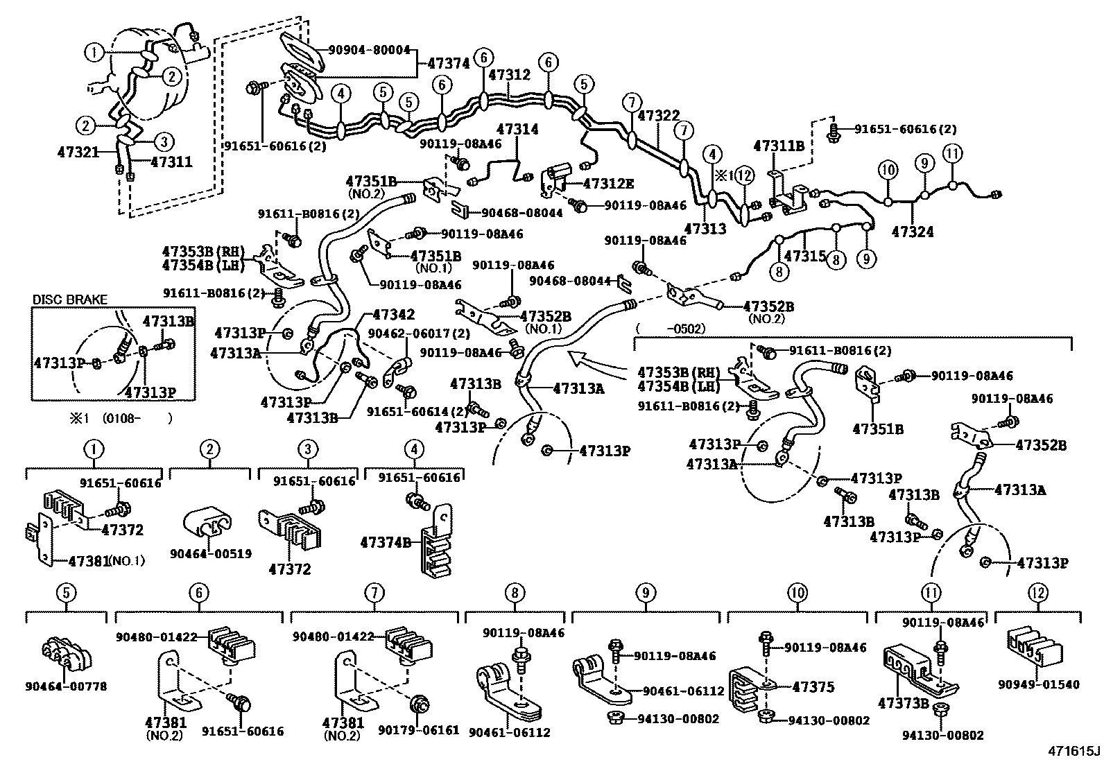 4708 — BRAKE TUBE & CLAMP