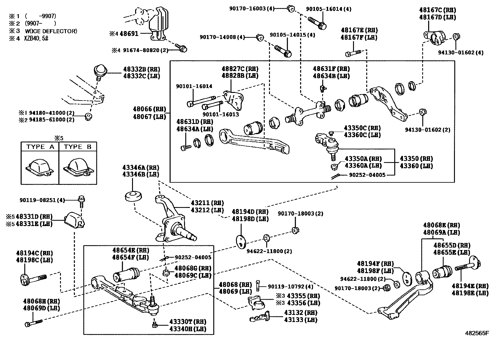 4802 — FRONT AXLE ARM & STEERING KNUCKLE