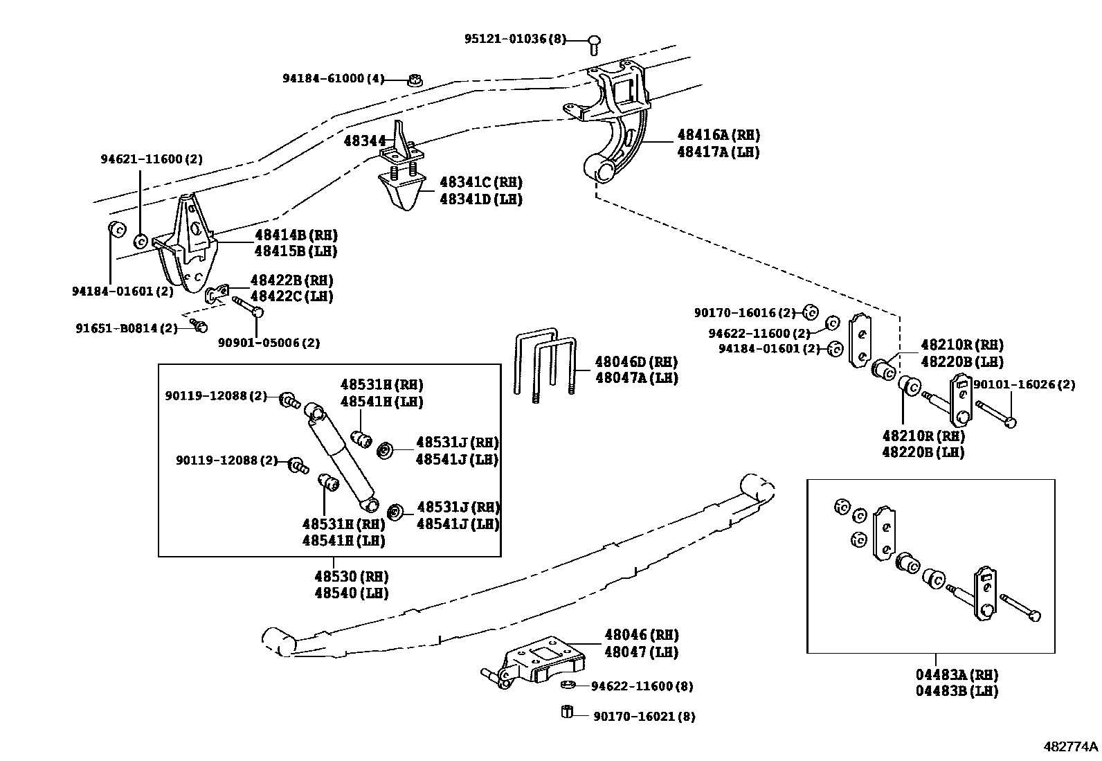 4804 — REAR SPRING & SHOCK ABSORBER