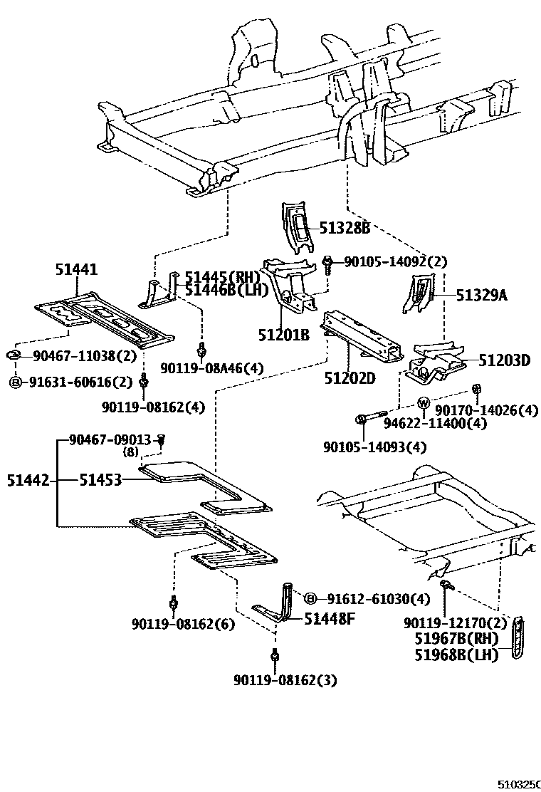 5152 — SUSPENSION CROSSMEMBER & UNDER COVER