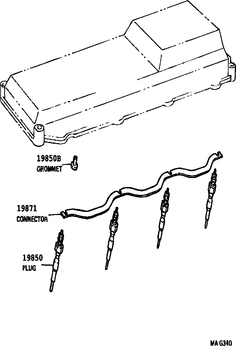 1901 — IGNITION COIL & SPARK PLUG / GLOW PLUG