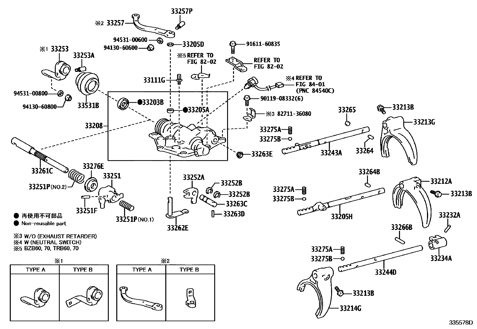3307 — GEAR SHIFT FORK & LEVER SHAFT (MTM)
