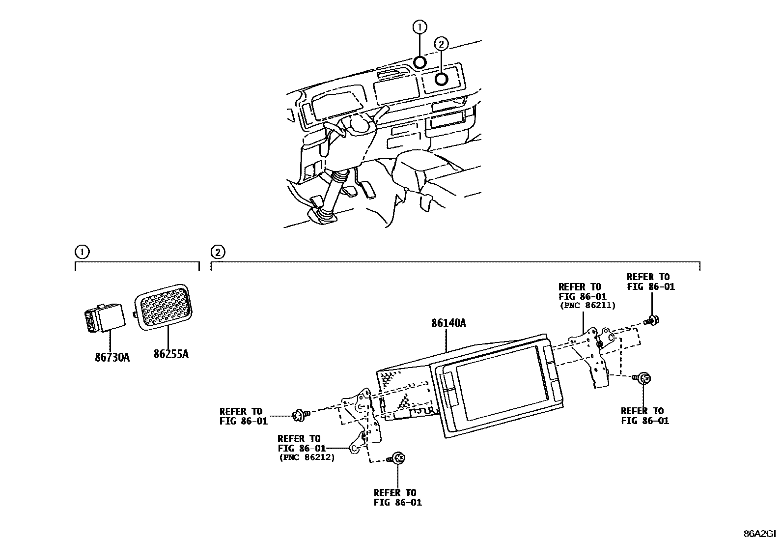 8603 — NAVIGATION & FRONT MONITOR DISPLAY