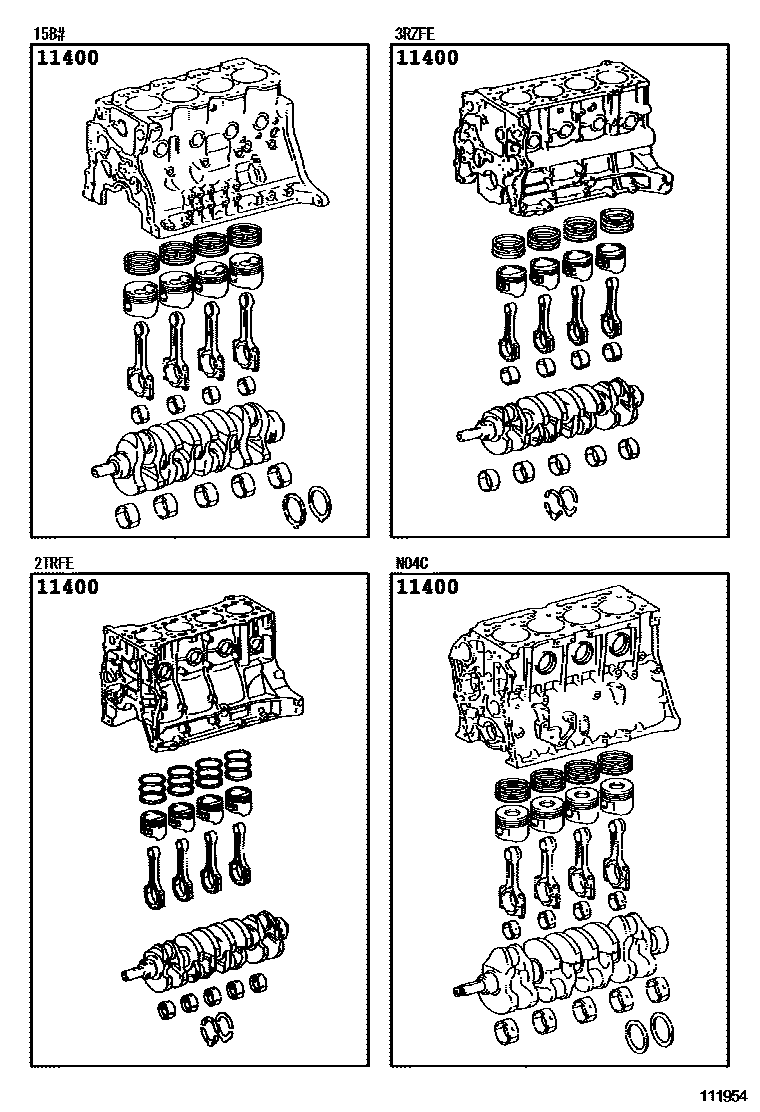 1102 — SHORT BLOCK ASSEMBLY