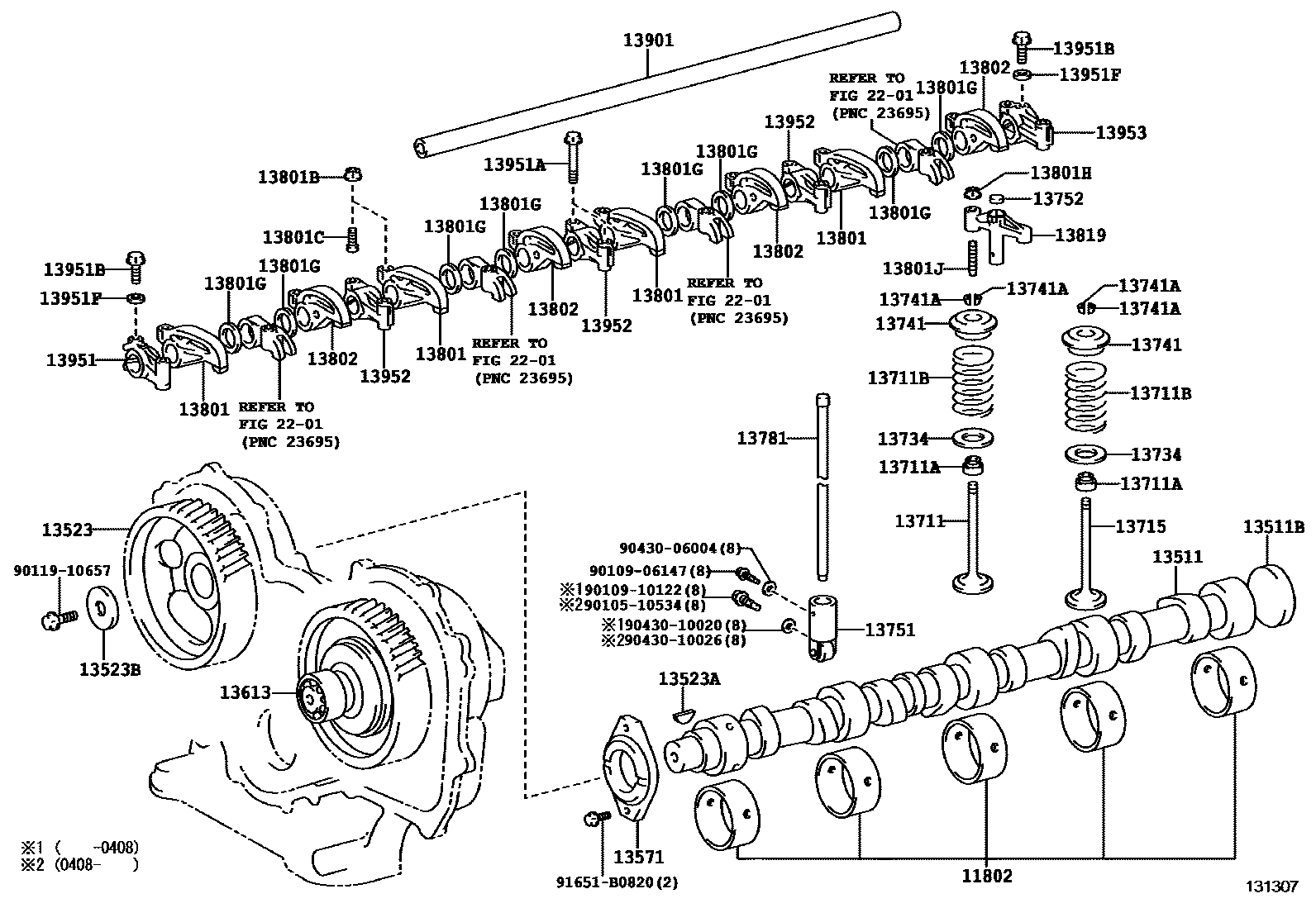 1302 — CAMSHAFT & VALVE