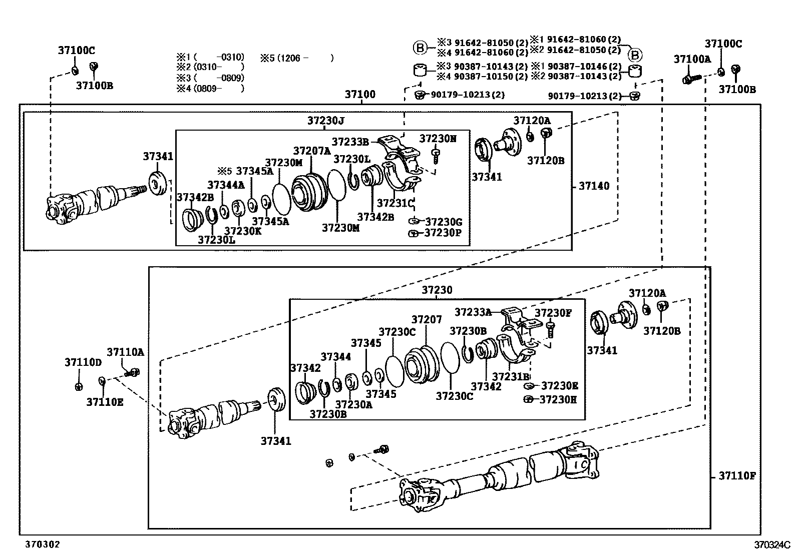 3701 — PROPELLER SHAFT & UNIVERSAL JOINT
