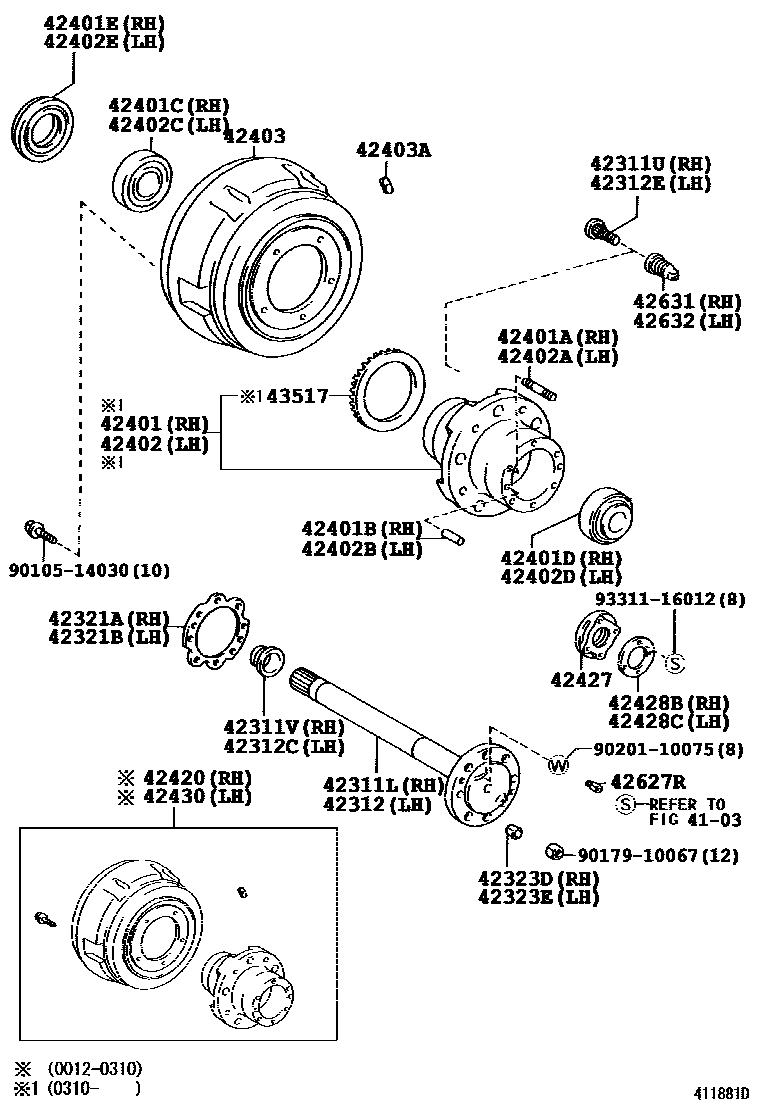 4102 — REAR AXLE SHAFT & HUB