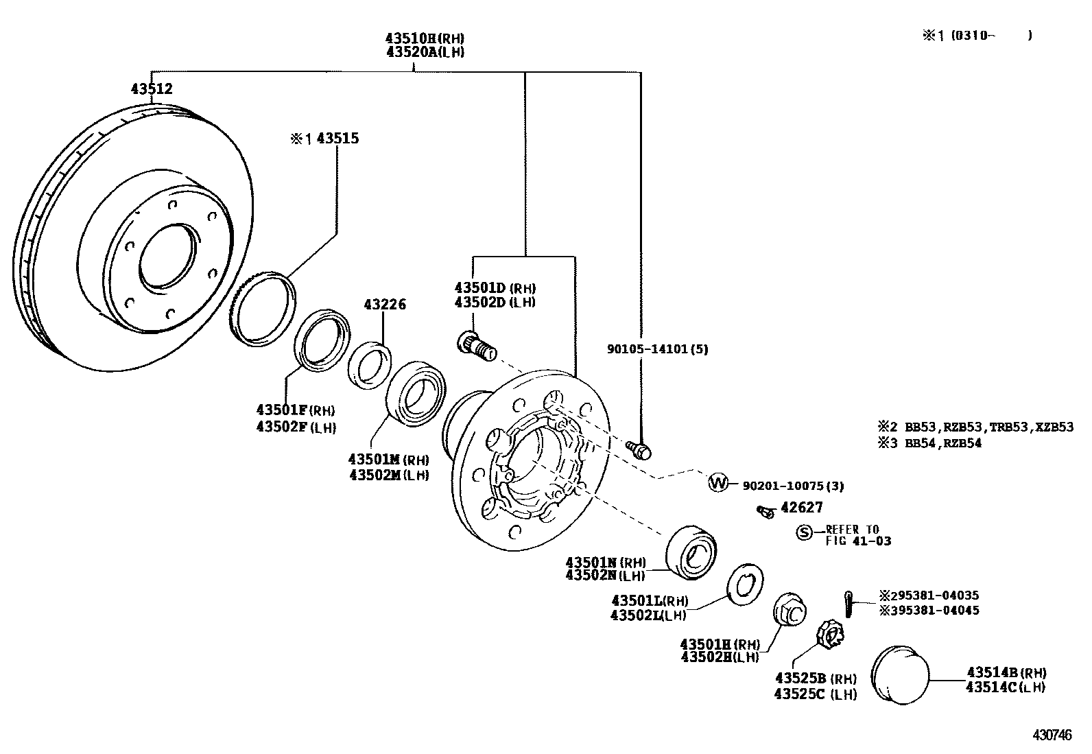 4303 — FRONT AXLE HUB