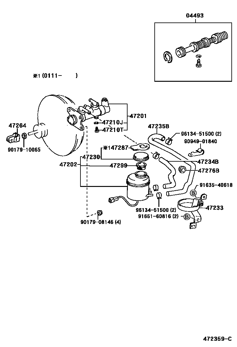 4702 — BRAKE MASTER CYLINDER