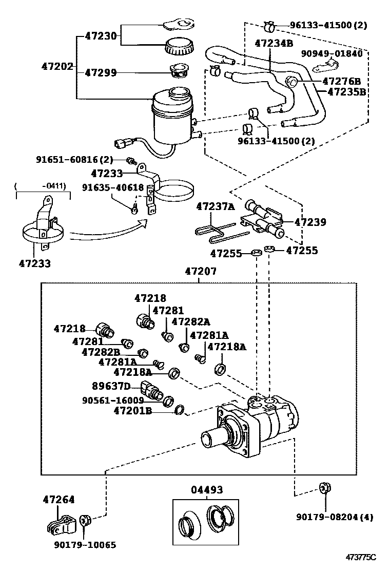 4702 — BRAKE MASTER CYLINDER