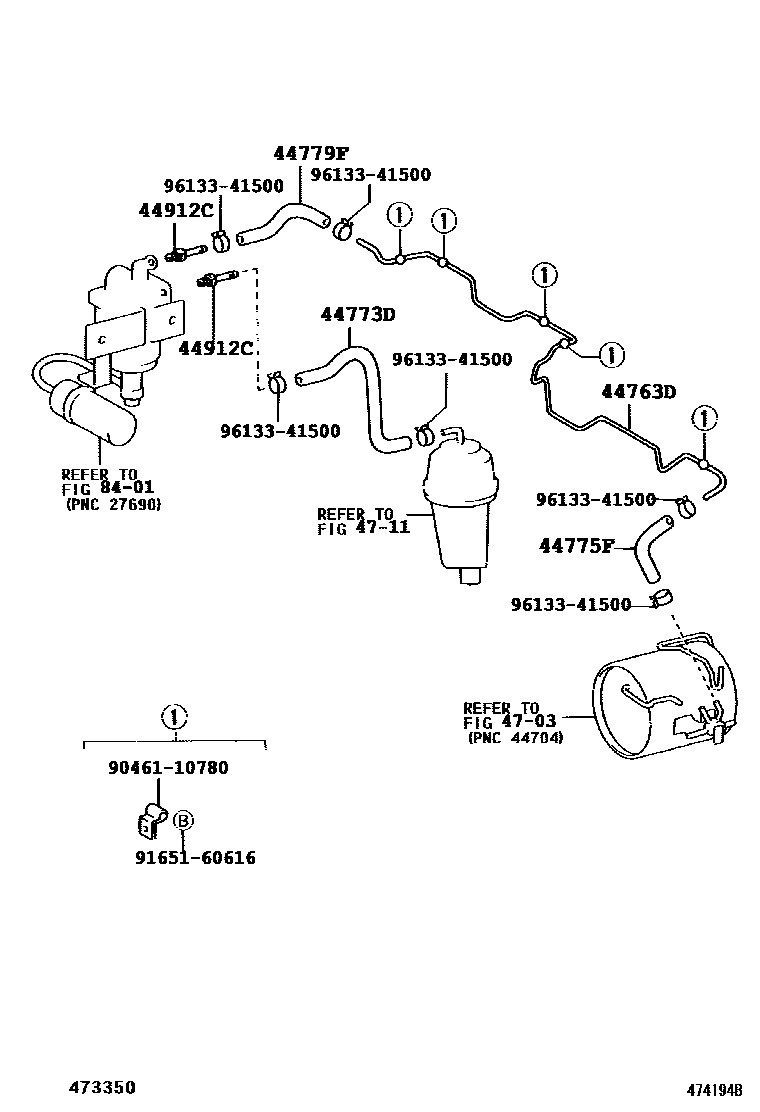 4710 — EXHAUST BRAKE TUBE & CLAMP