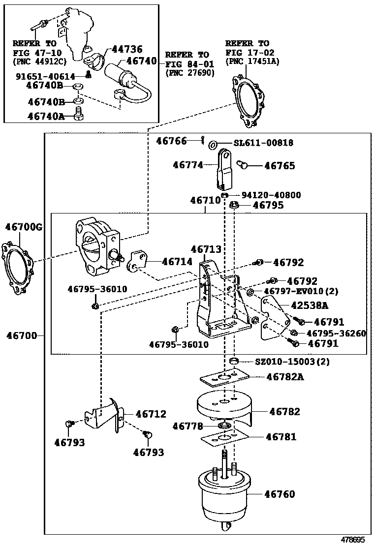 4711 — EXHAUST BRAKE ASSEMBLY & VACUUM CYLINDER