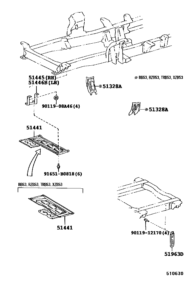 5152 — SUSPENSION CROSSMEMBER & UNDER COVER