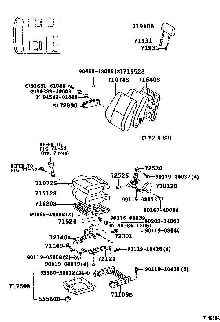 7151 — SEAT & SEAT TRACK