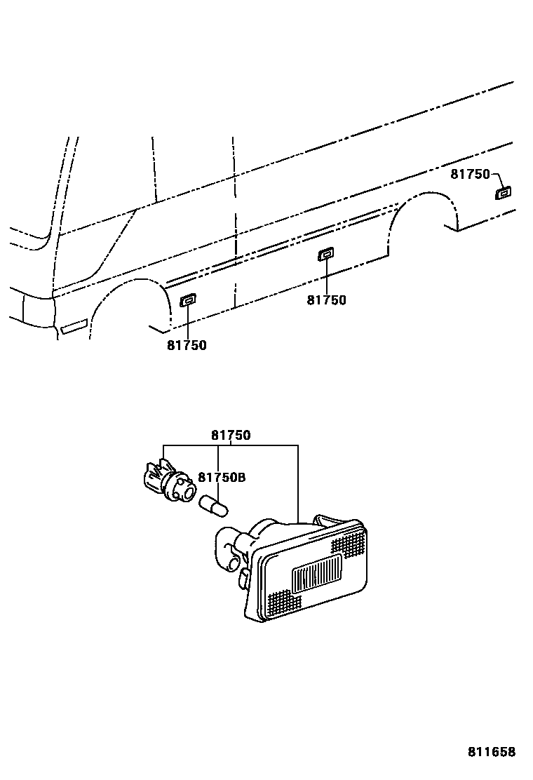 8114 — REAR SIDE MARKER LAMP