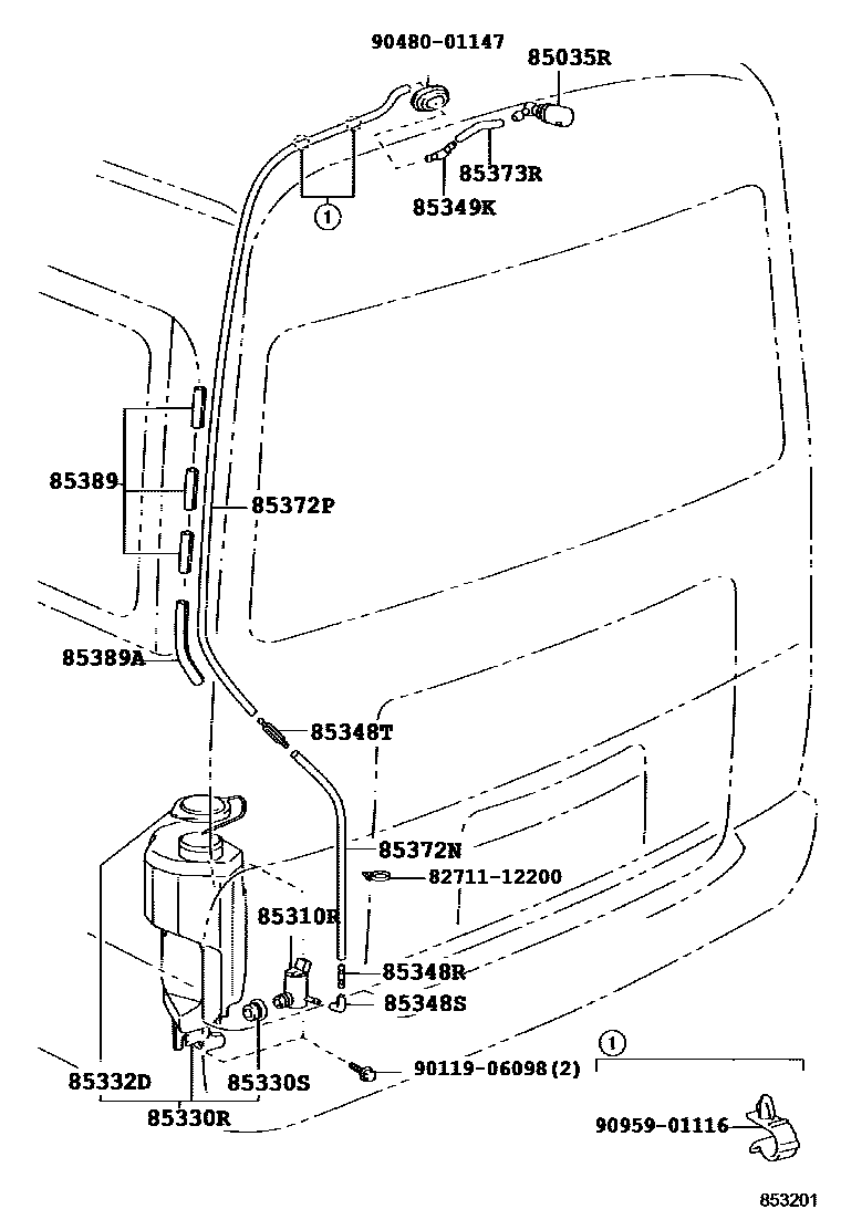 8504 — REAR WASHER